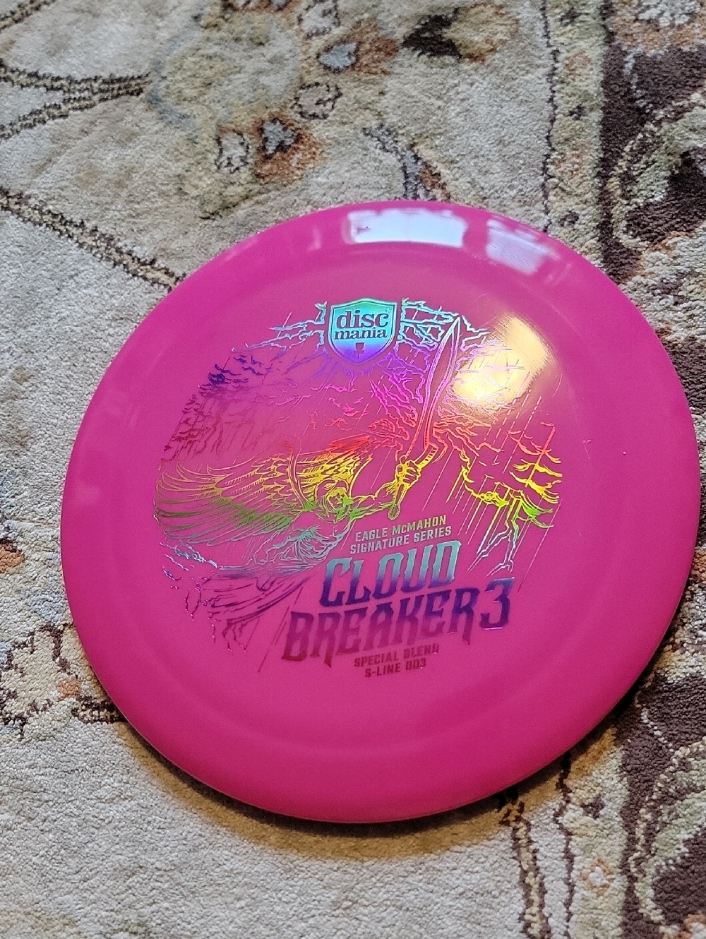 Discmania Cloud Breaker 3 DD3 Pink Disc Golf Distance Driver 173 Grams